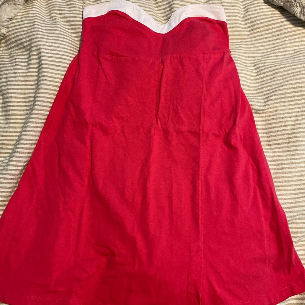 Pink Oakley strapless dress